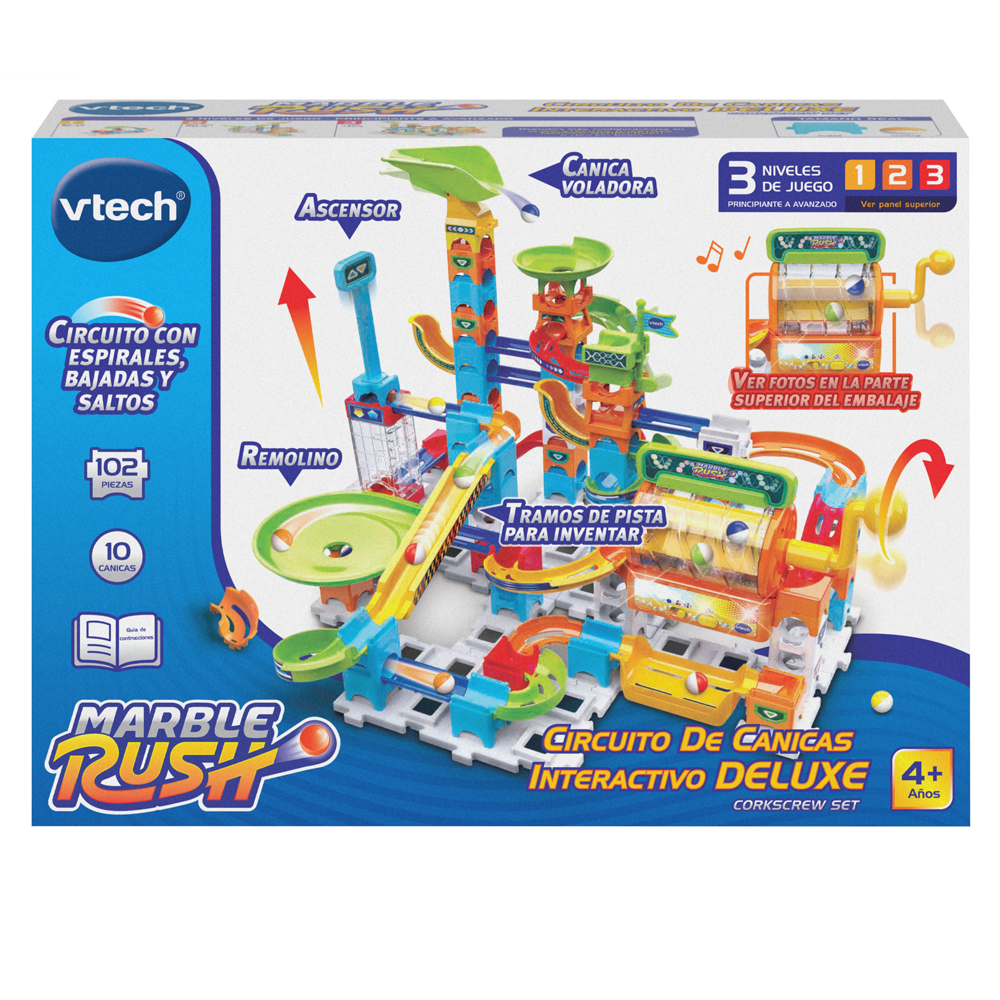 VTech - Marble Rush Circuito de Canicas interactivo Deluxe Corkscrew set