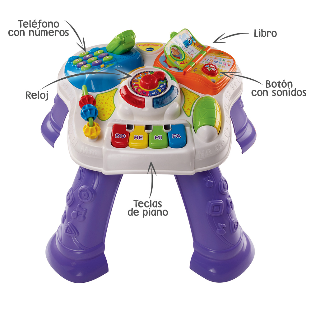 VTech - Mesita parlanchina, Juguetes Primera infancia, Mesas de actividades