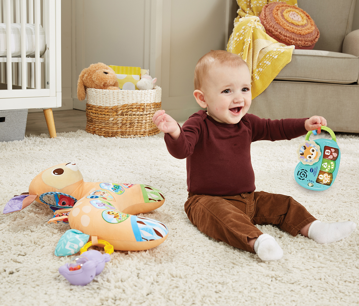 VTech Baby - Cojín bebe Cervatilla 4 en 1, Juguete para bebés +3 meses