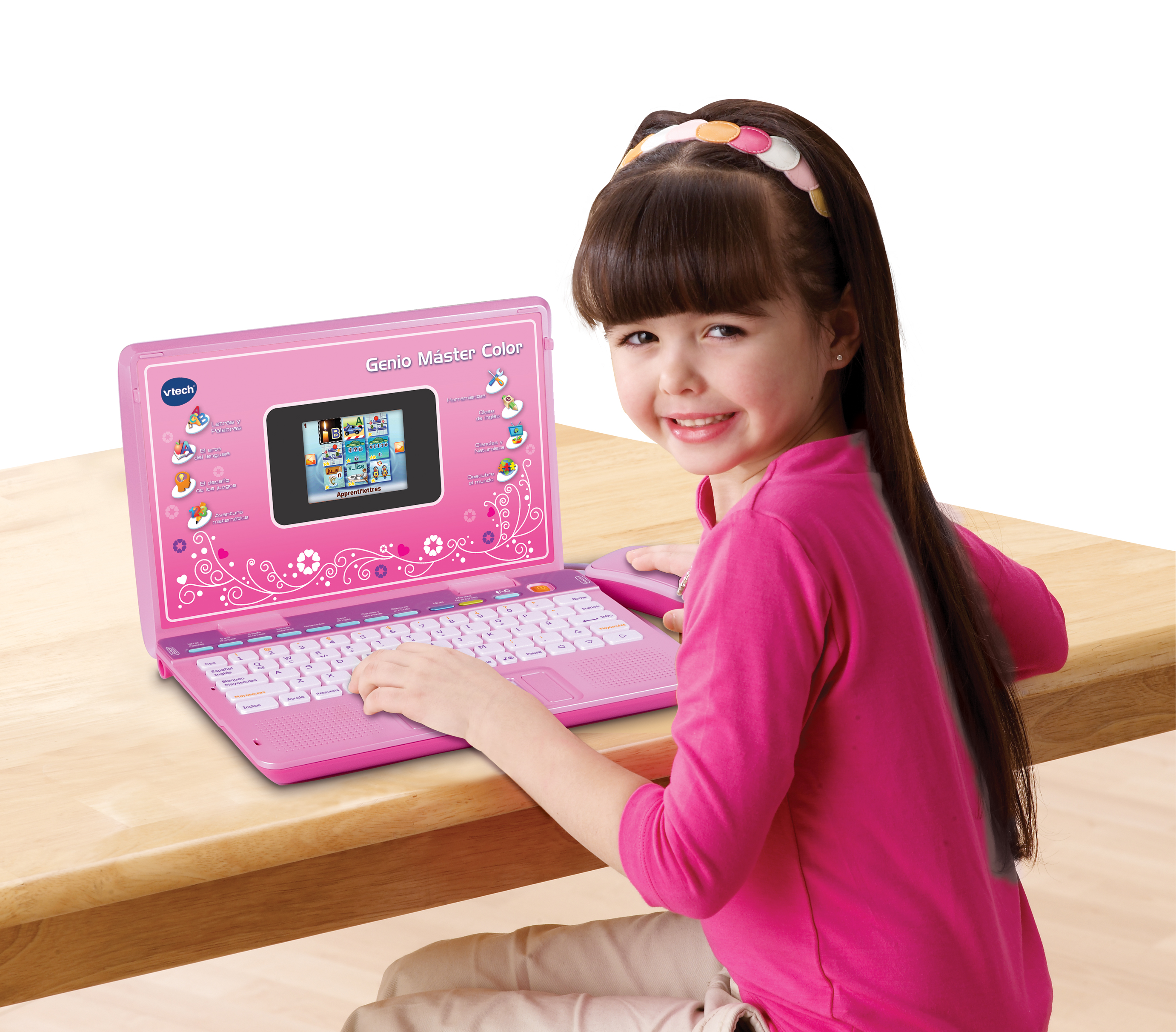 Mis Primeras Teclas ordenador infantil en color Rosa - Vtech 80191257