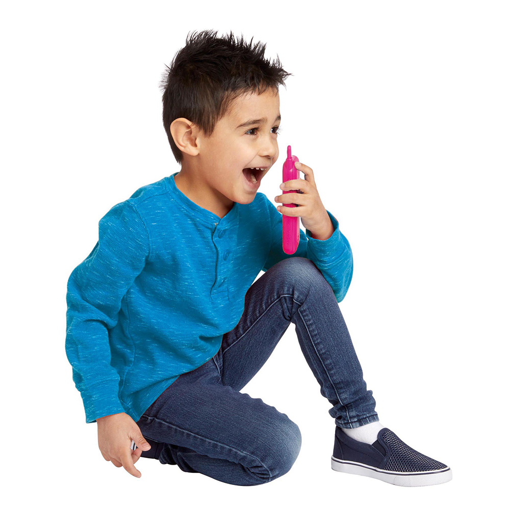 KidiTalkie 6 en 1 color rosa, Walkie-Talkie para niños