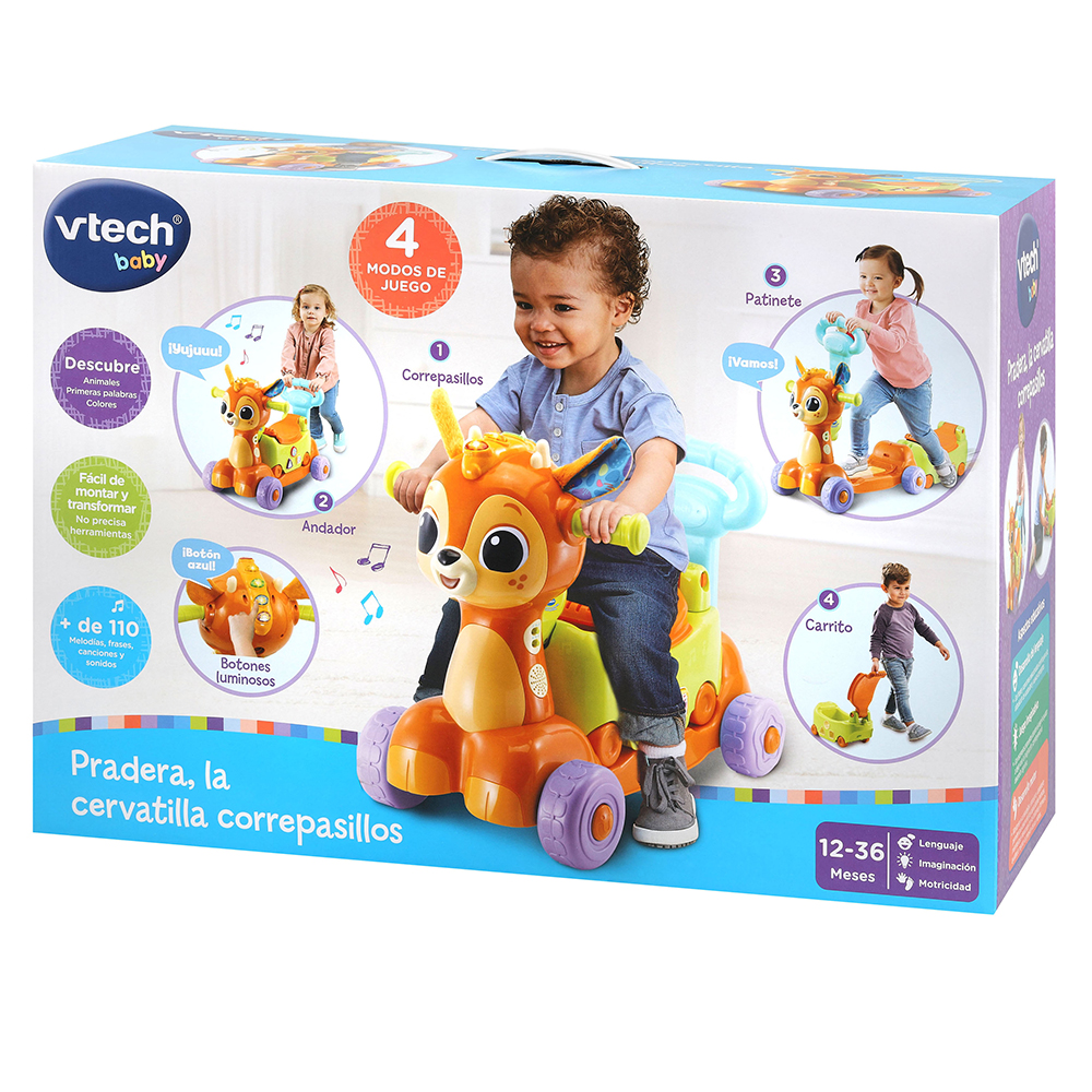 VTech - Correpasillos andandín 2 en 1, Juguetes 1-3 años, Juguetes