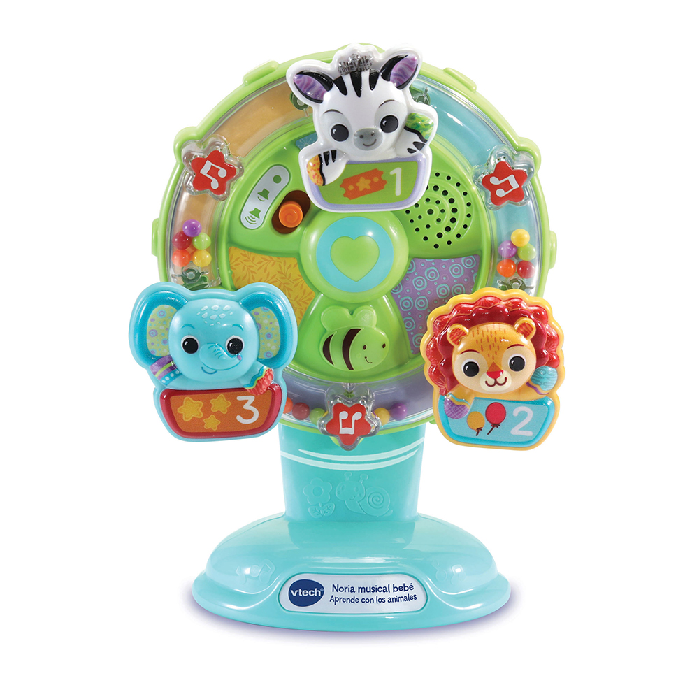 VTech - Noria musical bebé Aprende con los animales, Juguetes para la trona