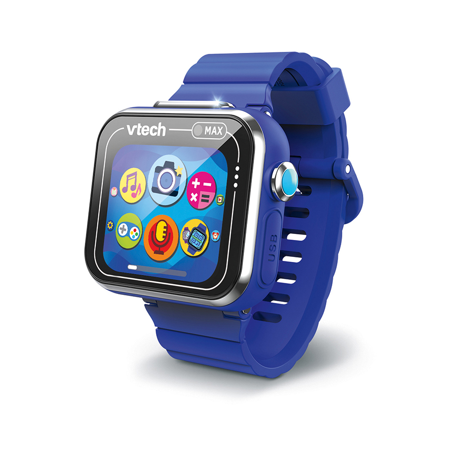 VTech - Kidizoom Smartwatch MAX azul, Reloj inteligente para niños