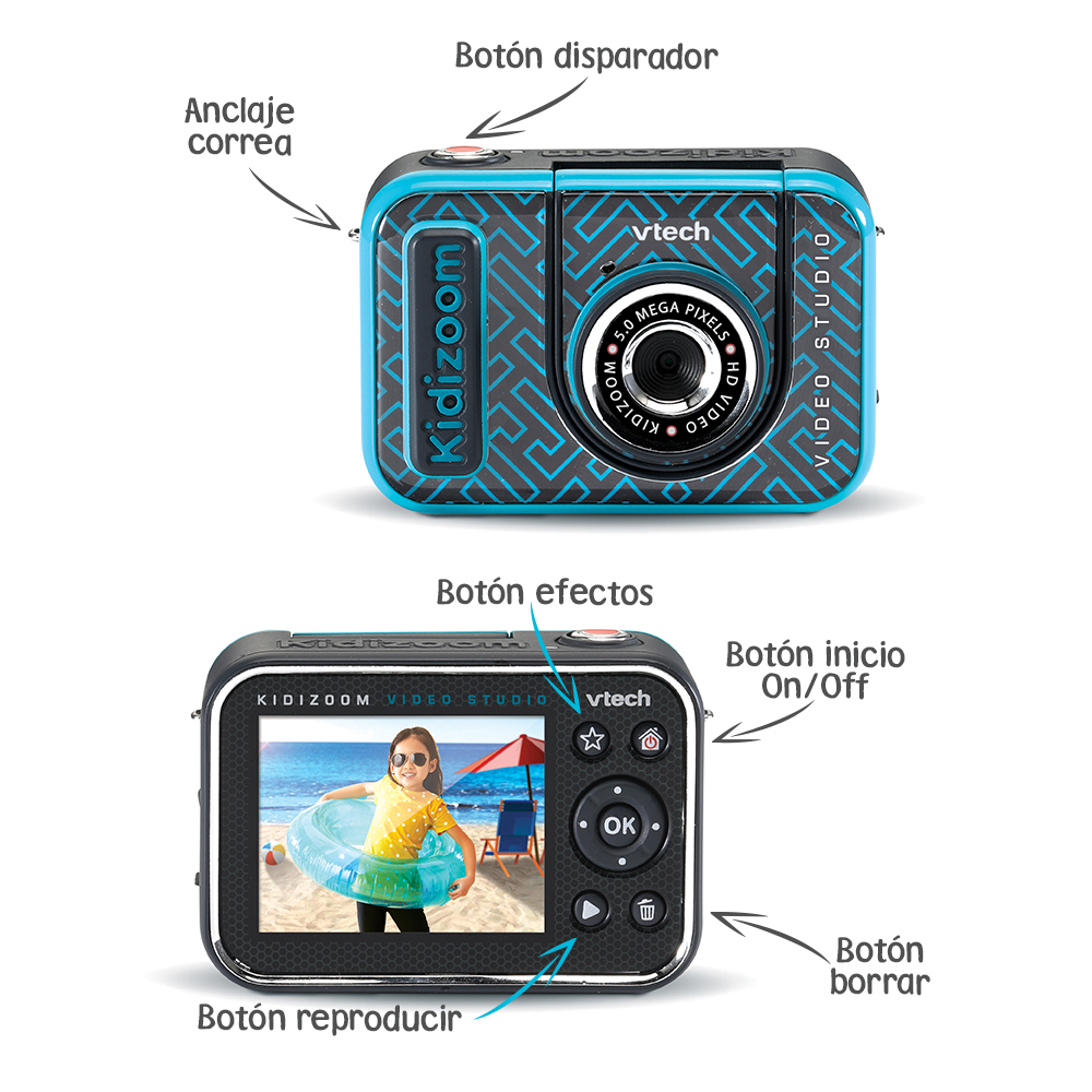 VTech Kidizoom Video Studio HD, videocámara HD para niños