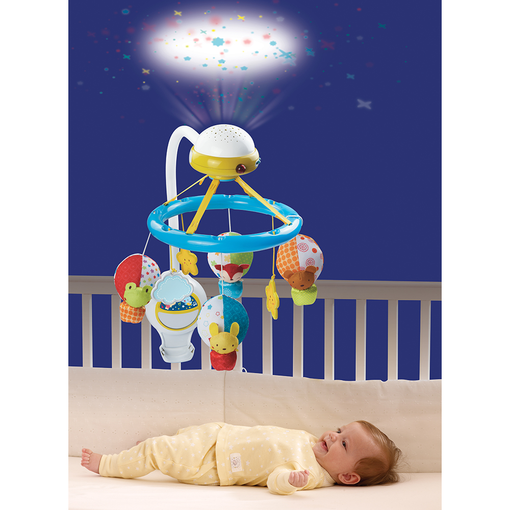 VTech Baby - Móvil proyector noche estrellitas, Móviles y proyectores de  cuna para bebés