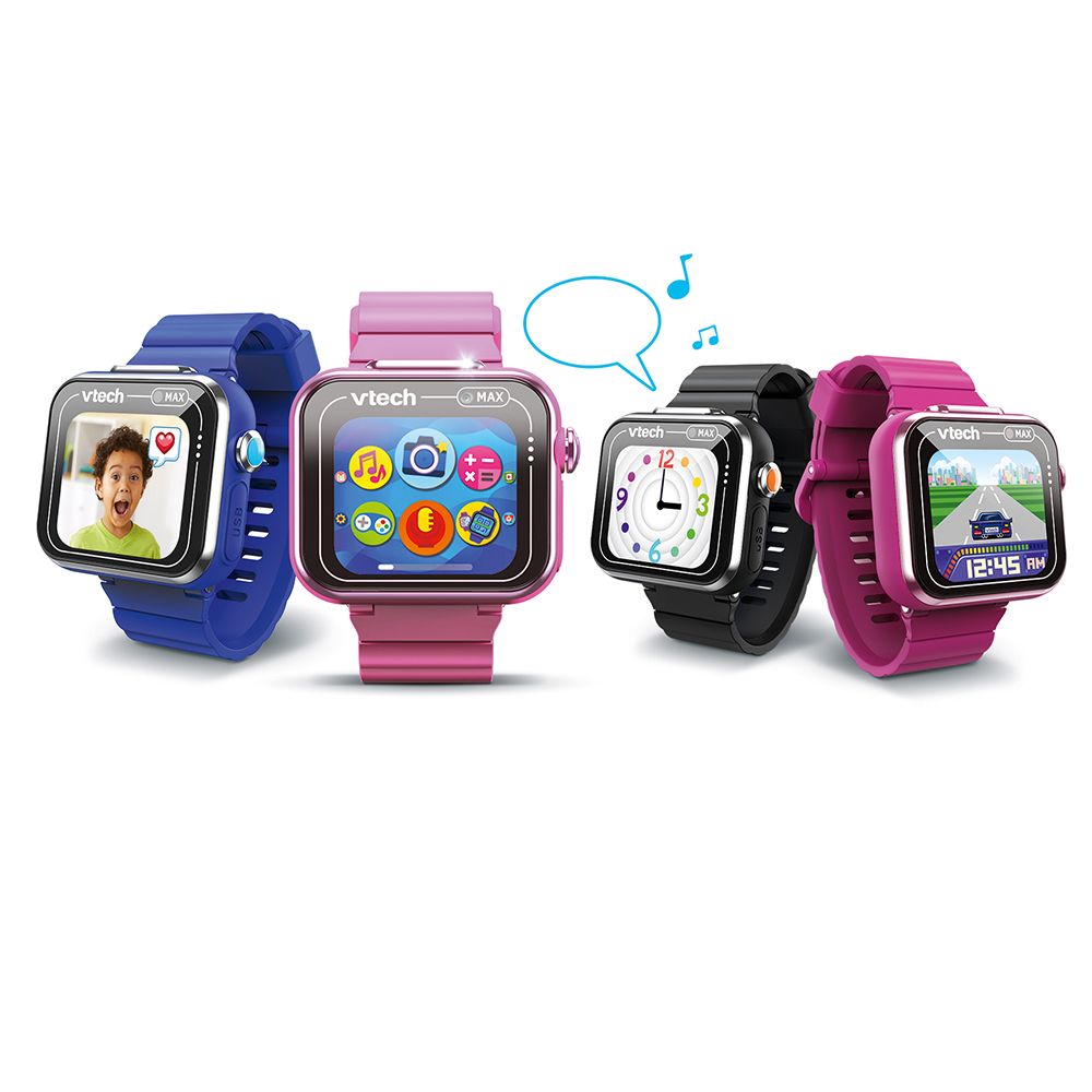 VTech - Kidizoom Smartwatch MAX negro, Reloj inteligente para niños +4 años