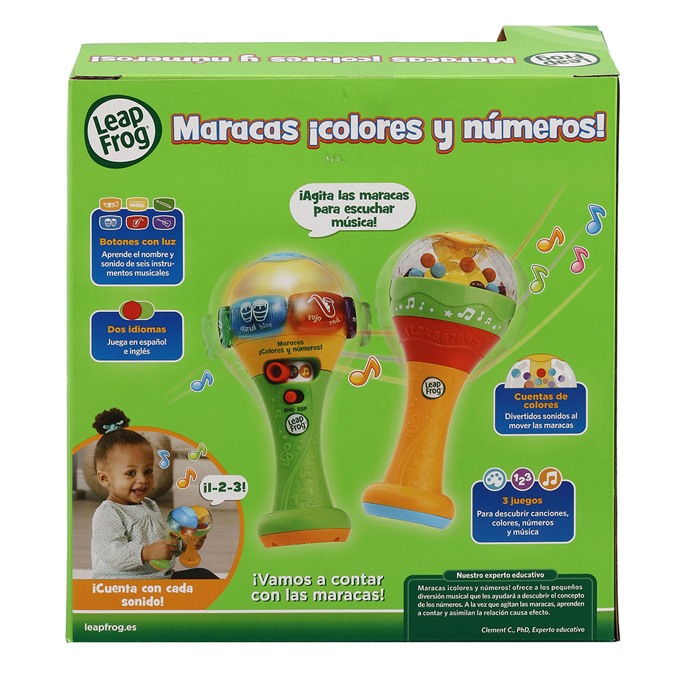 VTech Leapfrog Maracas ¡Colores y números! Juguete para niños +9 meses
