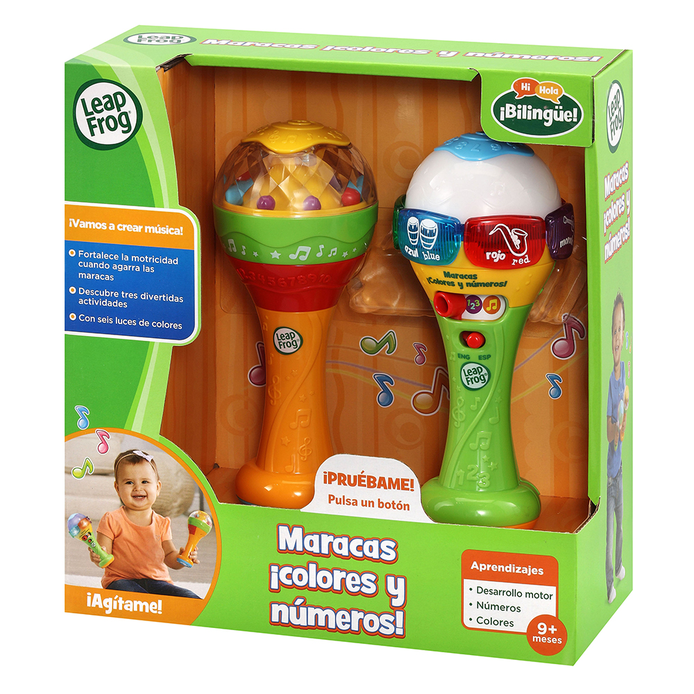 VTech Leapfrog Maracas ¡Colores y números! Juguete para niños +9 meses