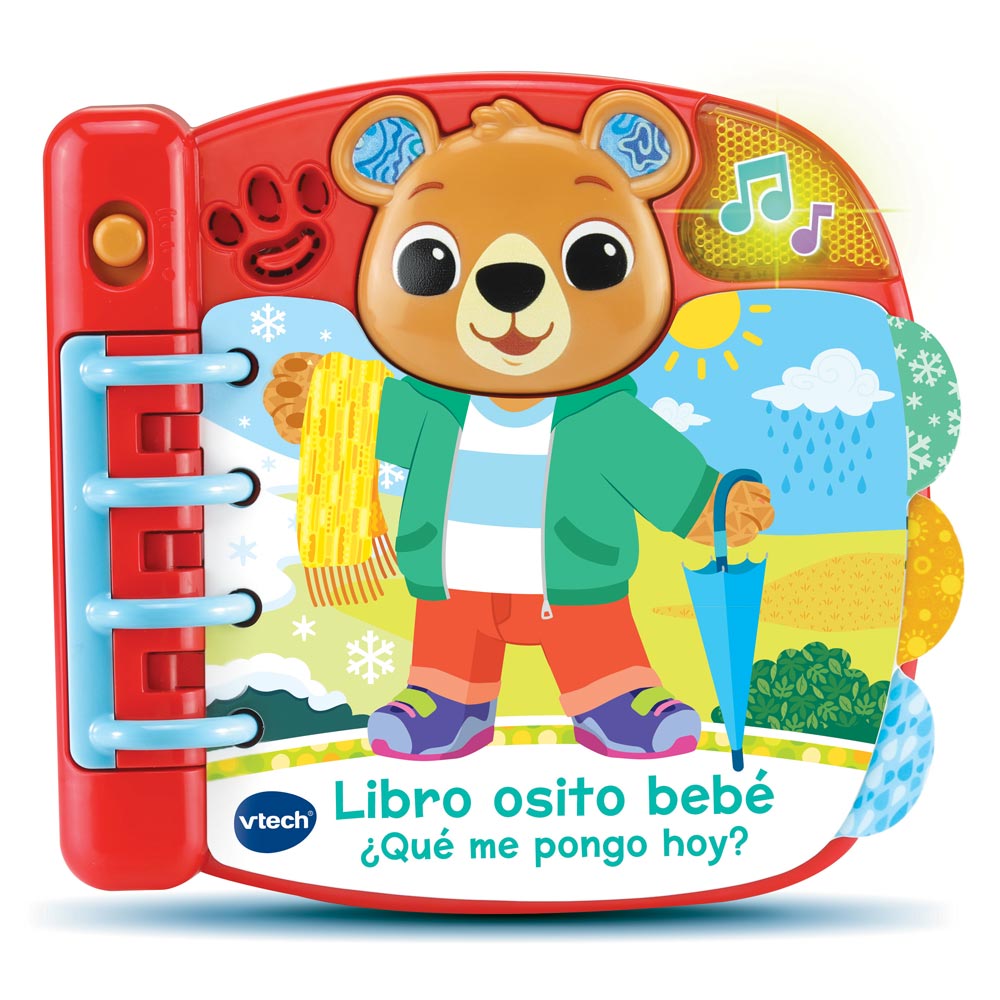 VTech baby, Libro Osito bebé ¿Qué me pongo hoy?, juguetes para bebés +12  meses