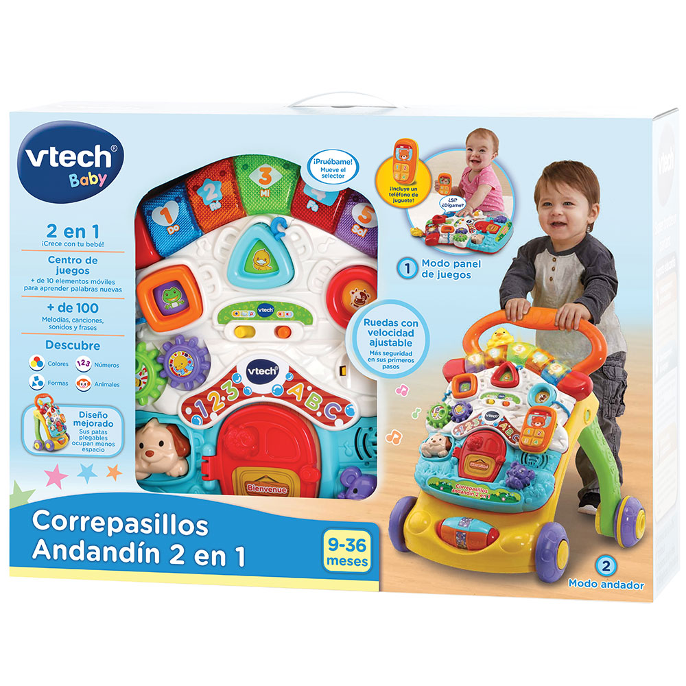 VTech - Correpasillos andandín 2 en 1, Juguetes 1-3 años, Juguetes