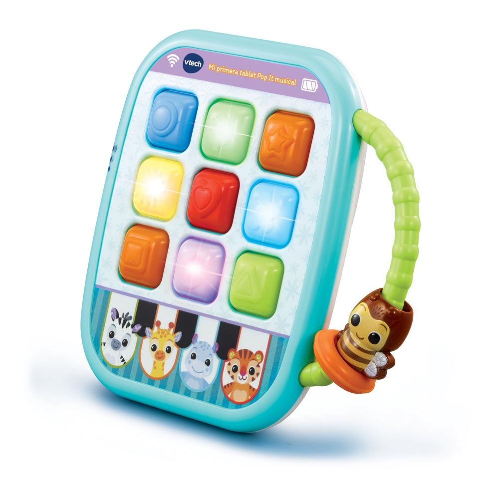 Aprendizaje zona evaporación VTech Baby, Mi primer tablet Pop It musical, tablet interactiva para niños  +12 meses