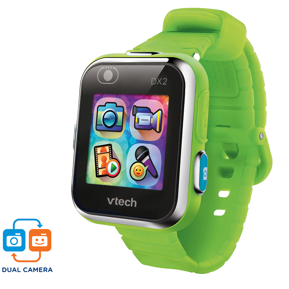 VTech - Kidizoom Smartwatch DX2 color verde, Reloj inteligente para niños