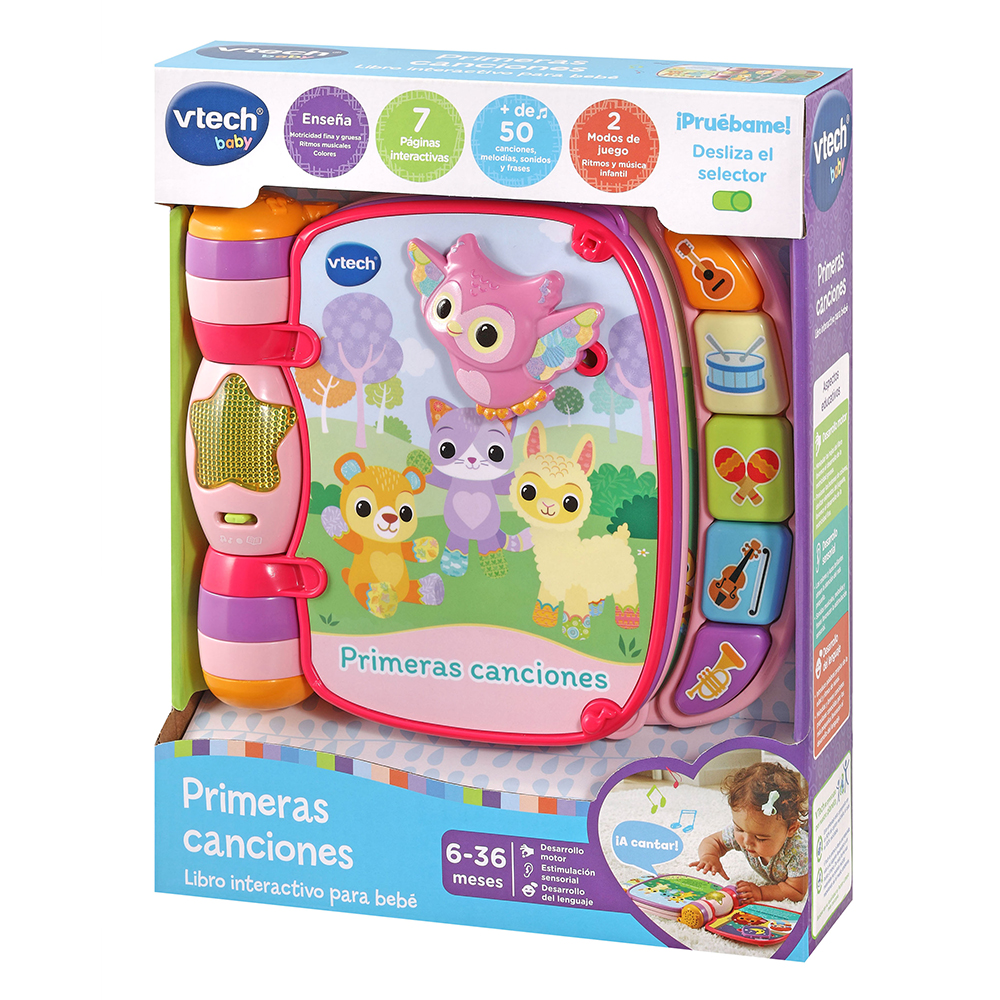 VTech - Primeras canciones, libro interactivo para bebés +6 meses