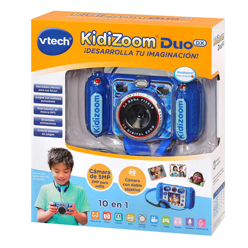 VTech Kidizoom 5.0 Megapixel Duo Children's Camera with 4GB SD Card, Blue