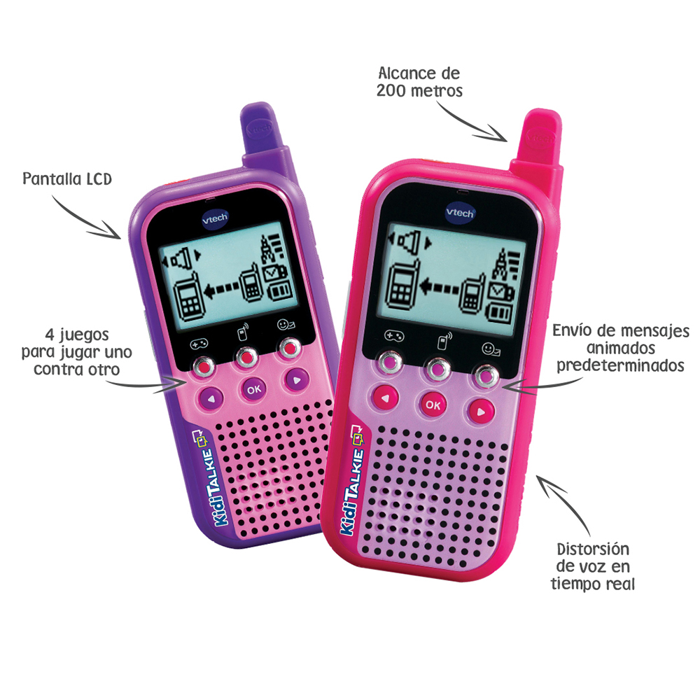 Vtech KidiTalkie 6 en 1 Walkie-Talkie para Niños y Niñas