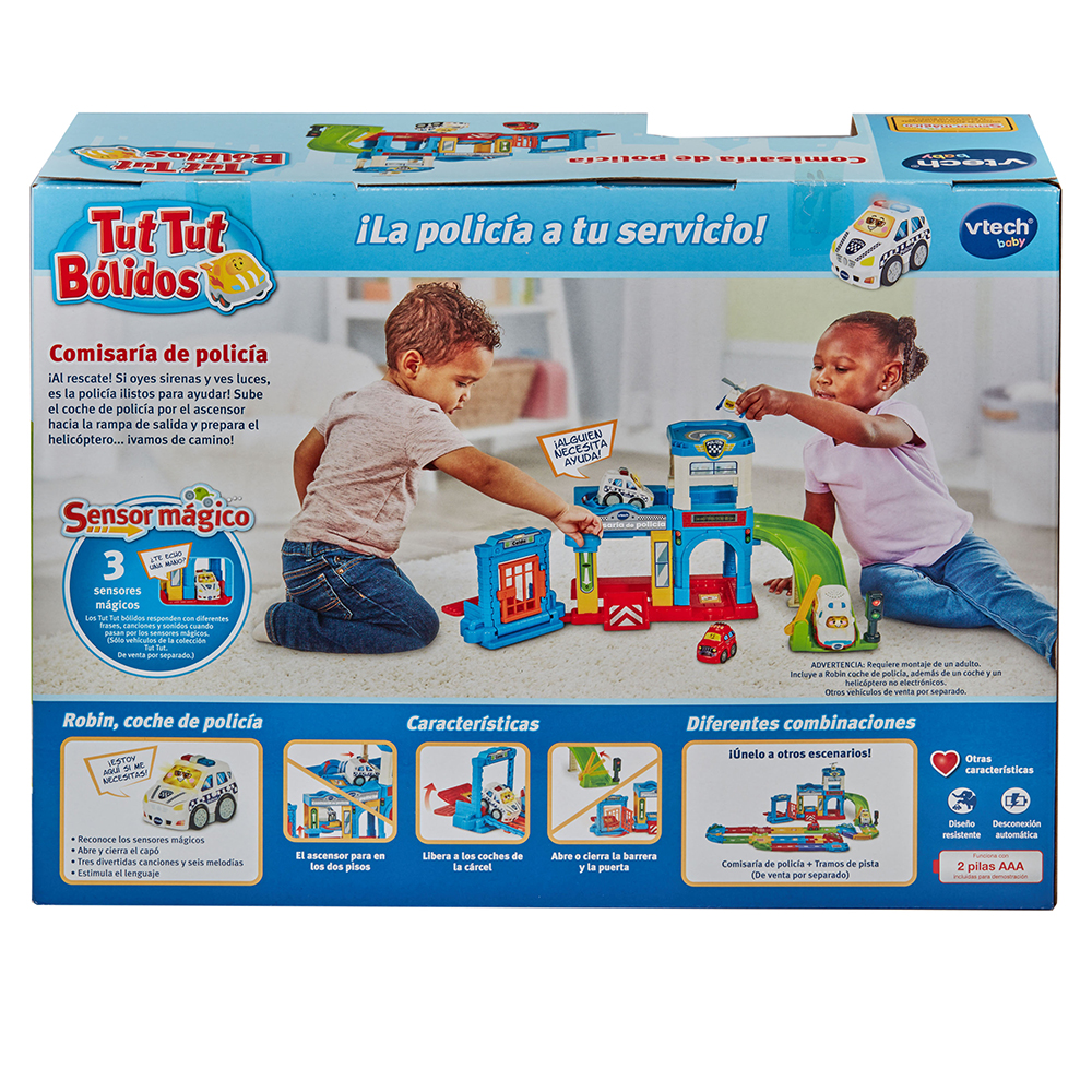 V-TECH Comisaría de Policía 80-569922 con Vehículo Tut Tut Bólidos María, Coche, Helicóptero y Semáforo para Niños 12 Meses V-TECH Comisaría de Policía 80-569922 con Vehículo Tut Tut Bólidos María, Coche, Helicóptero y Semáforo para Niños 12 Meses