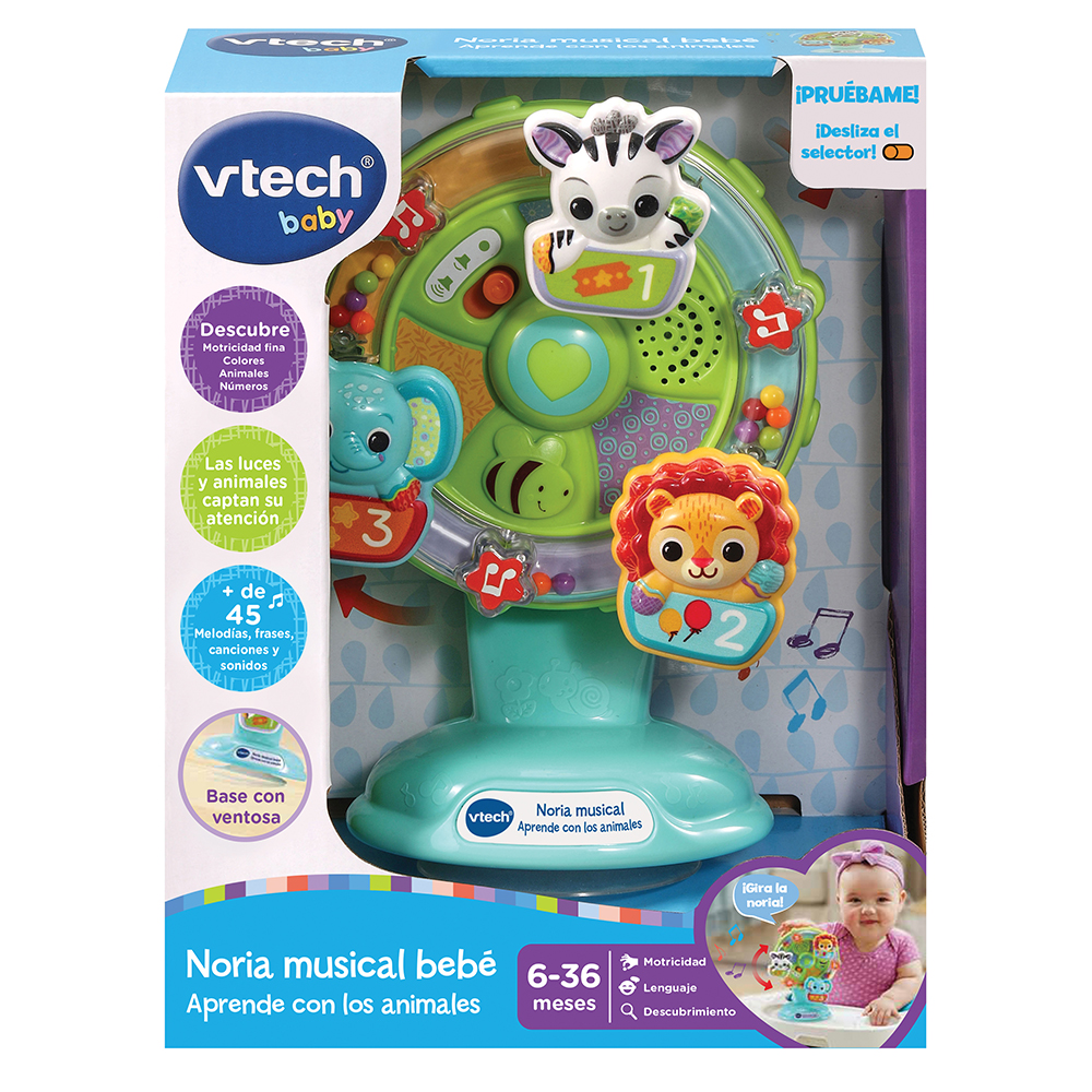 VTech - Noria musical bebé Aprende con los animales, la trona