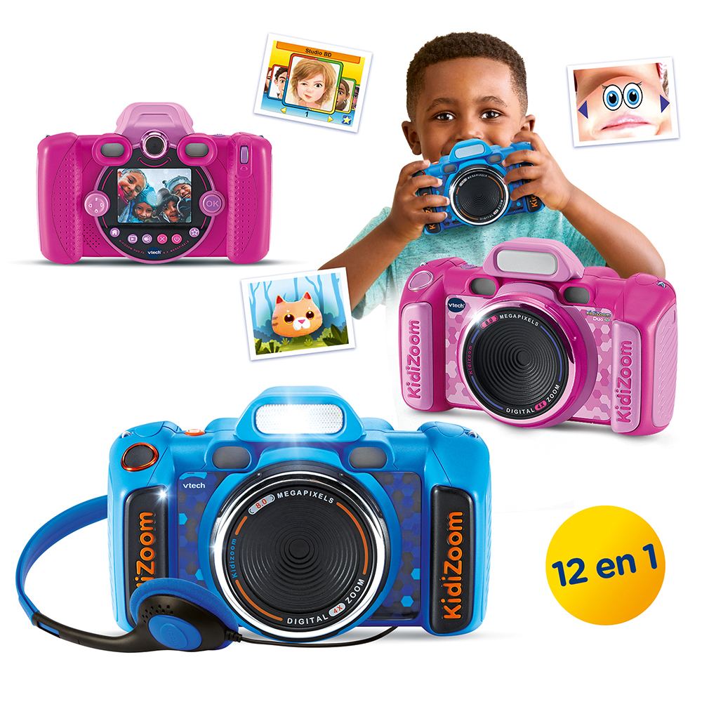 VTech - Kidizoom Duo FX azul, Cámara de fotos infantil para niños