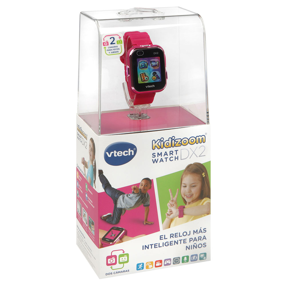 VTech - Kidizoom Smartwatch DX2 color frambuesa, Reloj inteligente