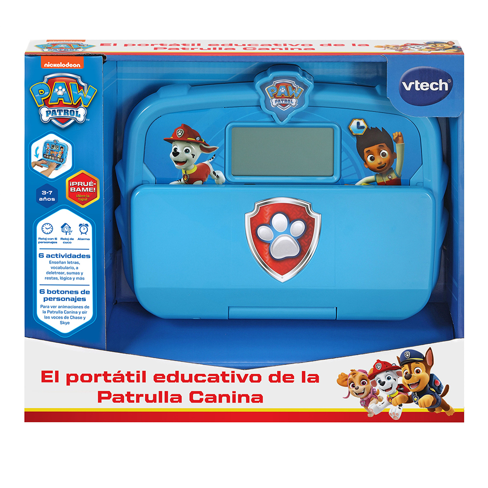 VTech - Ordenador educativo Patrulla Canina, Juguetes educativos para niños  +3 años
