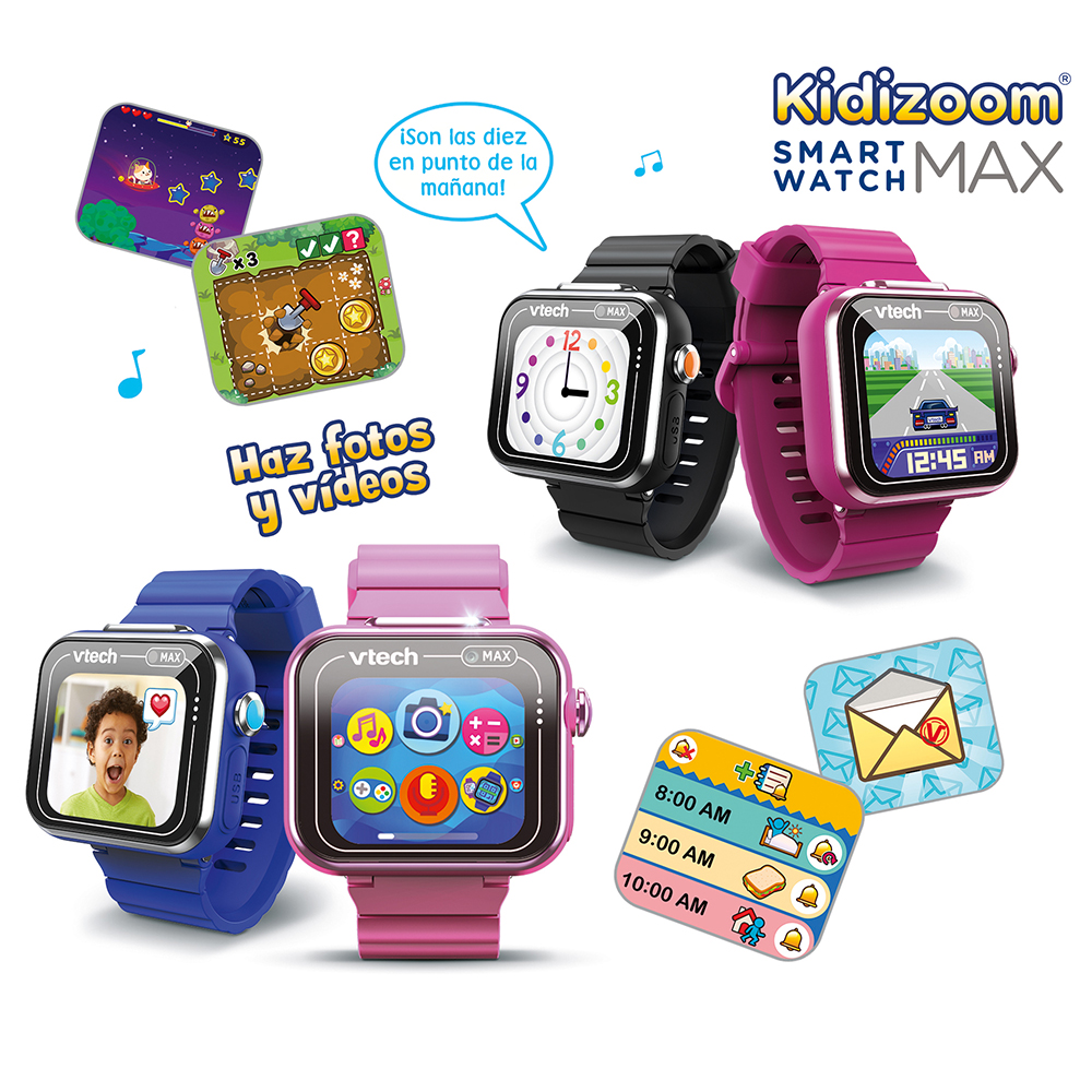 Caractéristiques techniques Vtech KidiZoom Smart Watch MAX bleue - Foto  Erhardt