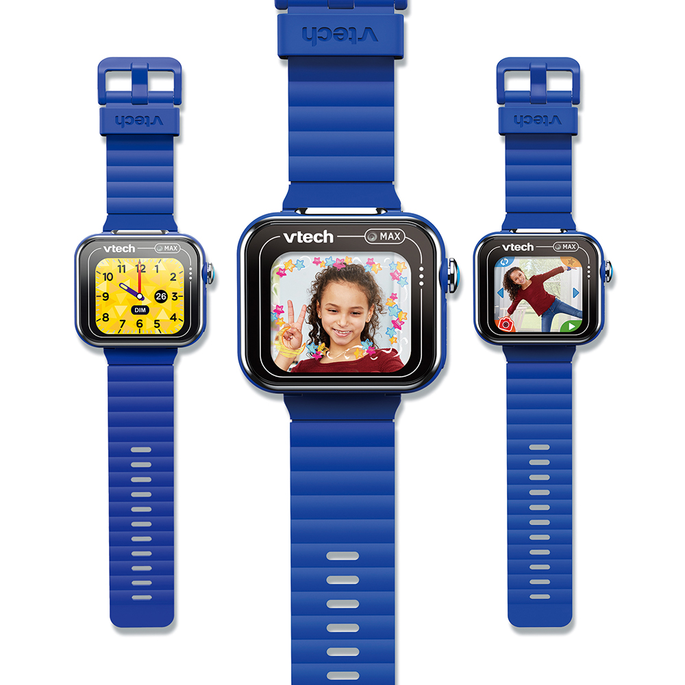 VTech - Kidizoom Smartwatch MAX azul, Reloj inteligente para niños +4 años