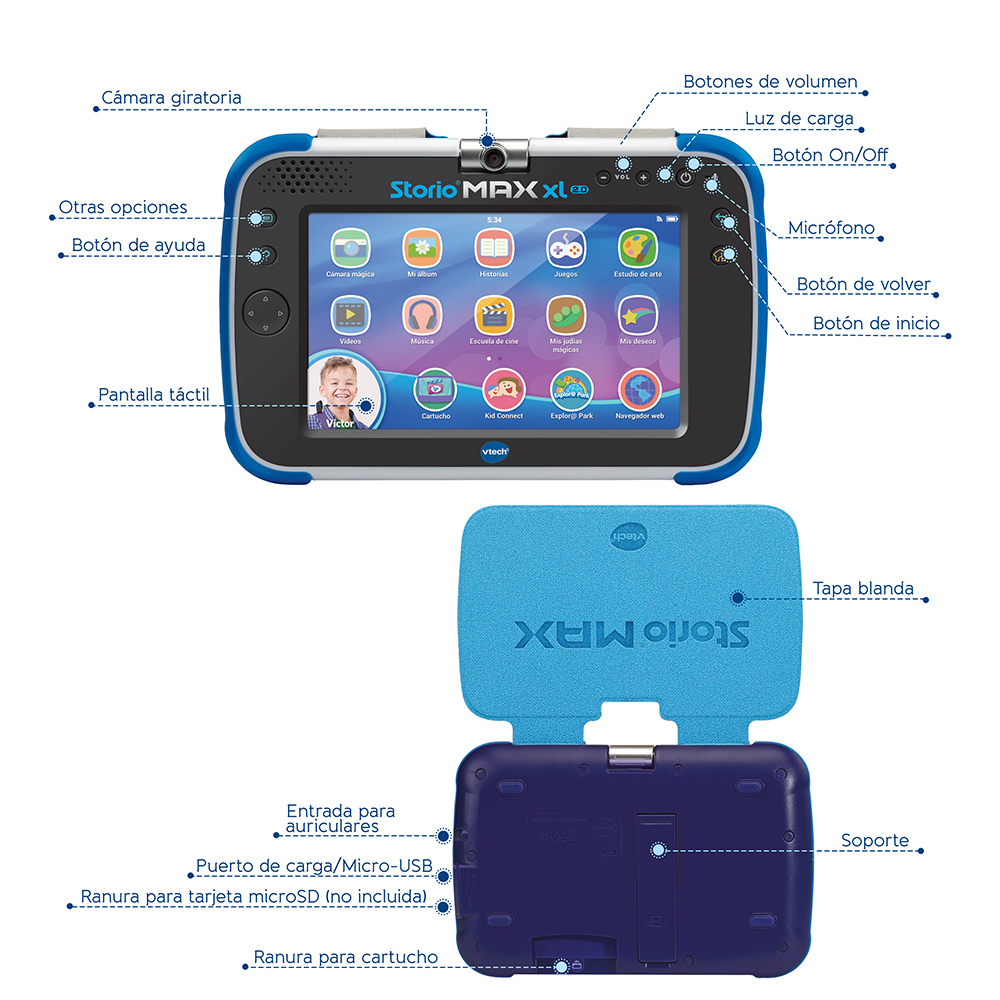 VTech - Storio Max XL 7, tablet educativo multifunción